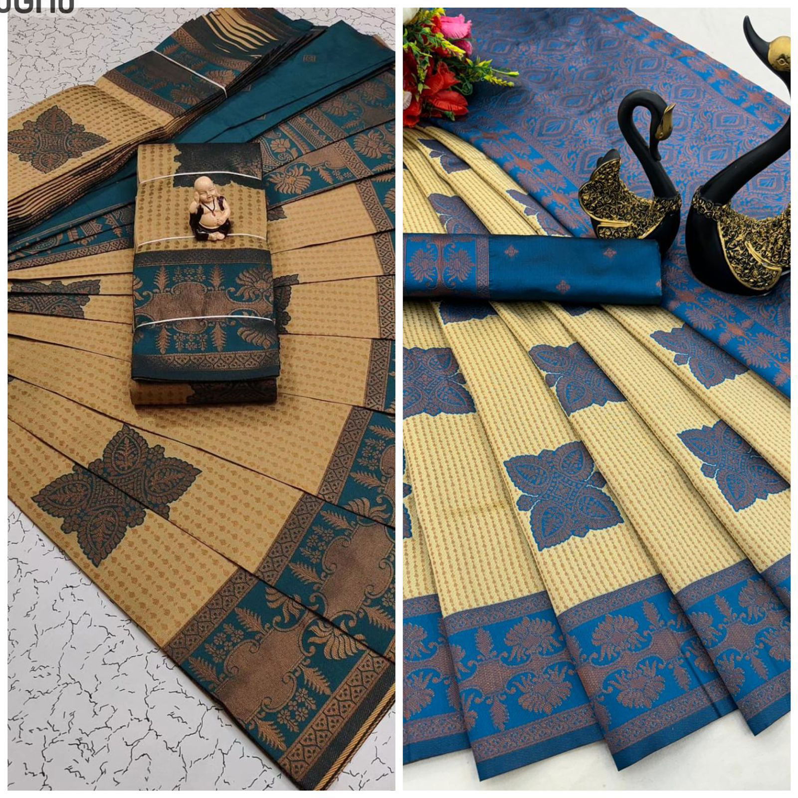 SF 665 Copper Zari Tissue Kanchi Designer Sarees Wholesale Price In Surat